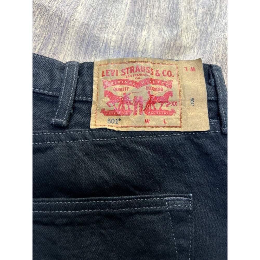 Levi's 501 Original Fit Black Button Fly Jeans Men's 42x36 Unworn Straight Leg